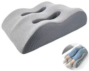 Inspire Essentials Ergonomic Memory Foam Leg Elevation Pillow Foot Support Cushion light Gray