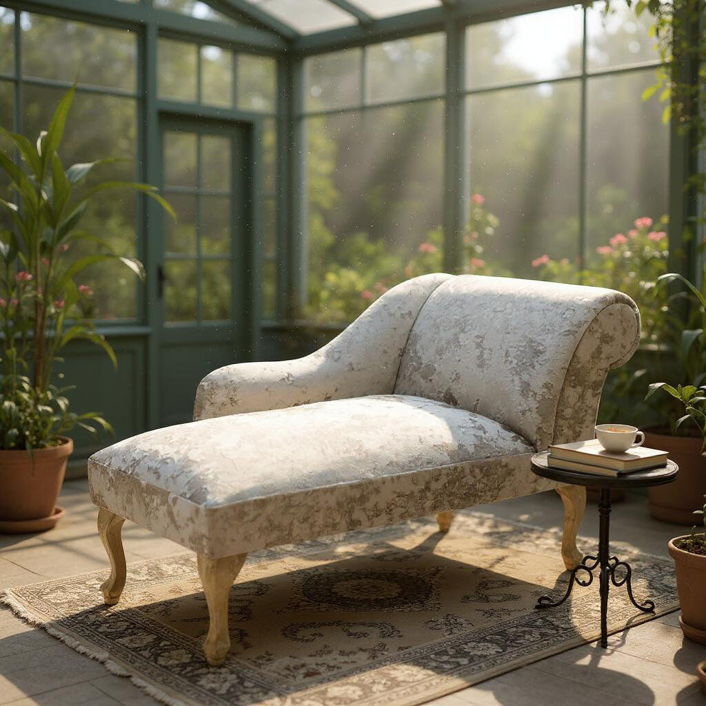 Lily Manor Modern Duclos Velvet Chaise Lounge in Luxury Cream – Stylish Solid Wood Frame, Comfortable Upholstery for Living Room, Office Cream 57cm H X 120cm W X 46cm L