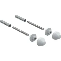 Geberit Urinal-Befestigungssatz mit Kunststoff Abdeckkappen weiß, 521015000