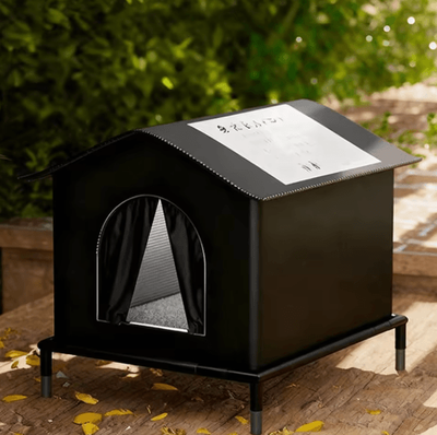 Inspire Picks All Season Insulated Outdoor Cat House Waterproof Warm Shelter For Indoor & Outdoor Cats black 33x33x33cm