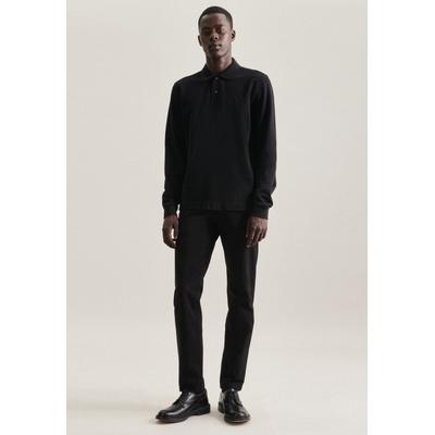 Chinohose SEIDENSTICKER "Schwarze Rose", Herren, Gr. 36/34, Normalgrößen, schwarz, 97% Baumwolle, 3% Elasthan, unifarben, Hosen Chinohose