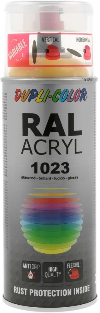 european aerosols DUPLI-COLOR RAL 1023 verkehrsgelb glanz, 400 ml