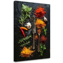 LEINWANDBILD Essen & Trinken 80x120cm