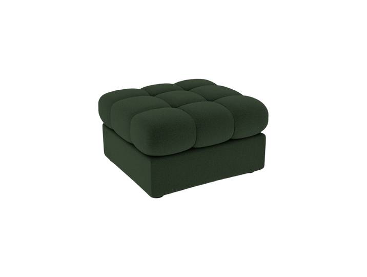 Design Sitzpouf „Yohan“ Strukturstoff Dunkelgrün CXL by Christian Lacroix