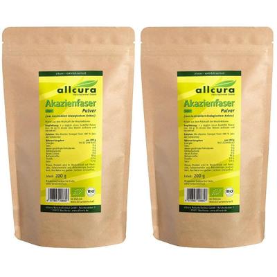 Akazienfaser Pulver Bio 2x 2x200 g