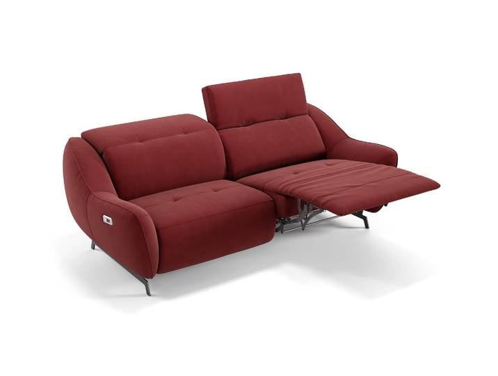 Stoff Relaxsofa LIVERI 3-Sitzer Funktionscouch Relaxsofa