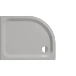 Kaldewei ZIRKON Duschfläche, 900x800 mm, manhattan, Perl-Effekt, erhöhte Einbauhöhe 35 mm