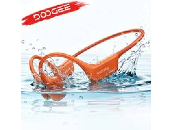 DOOGEE BoneAir Swim Beengeleiding Zwemmen Sport Koptelefoon Draadloze Headset IP68 Waterdicht Met Microfoon Gesprekken Muziek 64GB
