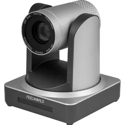 Feelworld POE20X Live Streaming PTZ Kamera mit 20 fachem optischen Zoom, Webcam, Schwarz