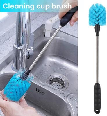 BlastClean Long Handle Bottle Cleaning Brush For Thermos, Baby Bottles & Glassware Long Handle Bottle Cleaning Brush For Thermos, Baby Bottles & Glassware