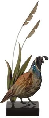 Regal Art & Gift 16.5 Inch Metallic Quail Decor
