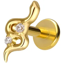 Titan Labret mit Innengewinde SCHLANGE