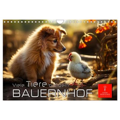 Viele Tiere auf dem Bauernhof (Wandkalender 2026 DIN A4 quer), CALVENDO Monatskalender