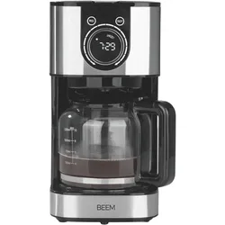 BEEM Kaffeemaschine Fresh-Aroma-Switch Glas - schwarz|silber