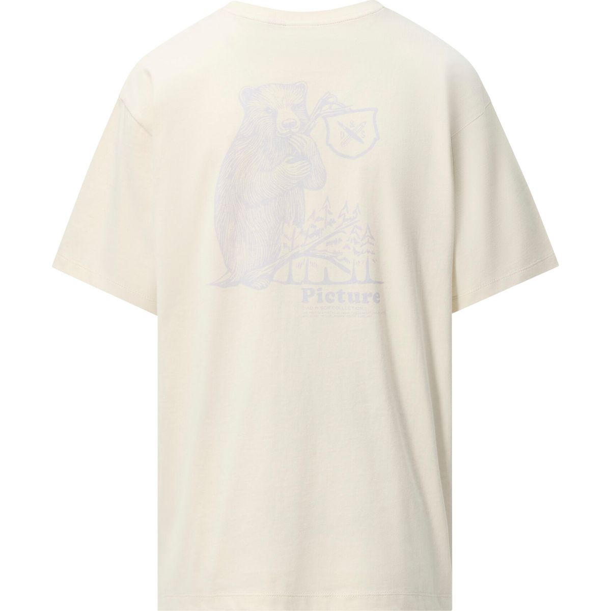 Picture D&S Grizzly Tee W white (A) L WTS0634ANatural WhiteL