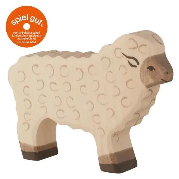 Holztiger schaap staand