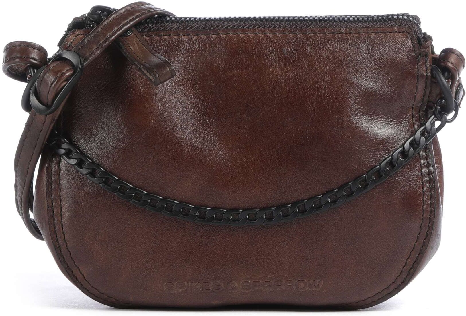 Spikes & Sparrow Apache Delaine Umhängetasche aus Leder, braun