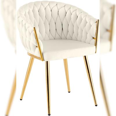 CLP Esszimmerstuhl Molise Samt Gold Samt HBT: 80x58x57 cm creme Samt