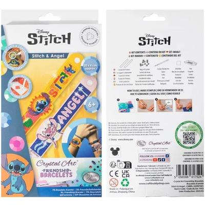 Craft Buddy CABRL-32DNY001 - Crystal Art Friendship Bracelets, Disney Stitch & Angel, Freundschaftsarmbänder