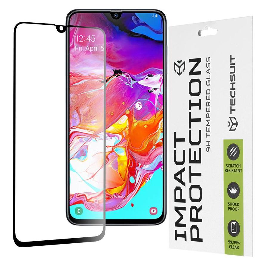 Techsuit - 111D Full Cover / Full Glue Glass - Samsung Galaxy A70 / A70s / A90 5G - Black (Samsung Galaxy A70, Samsung Galaxy A70S, Samsung Galaxy A90 5G) (56339124)