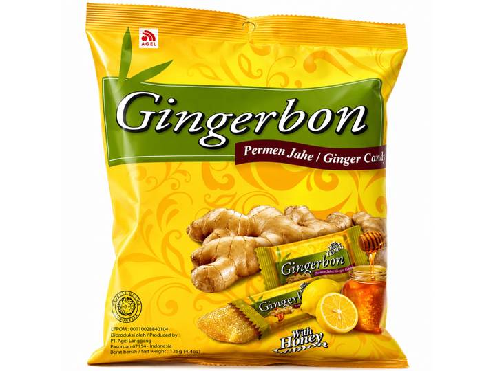 Agel Gingerbon Bonbons gingembre, miel et citron - 125 g