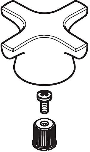 Hansgrohe Griff Logis Classic Standventil 92524000 Warmwasser chrom