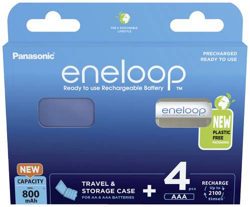 Eneloop HR03 +Box Micro (AAA)-Akku NiMH 800 mAh 1.2V 4St.