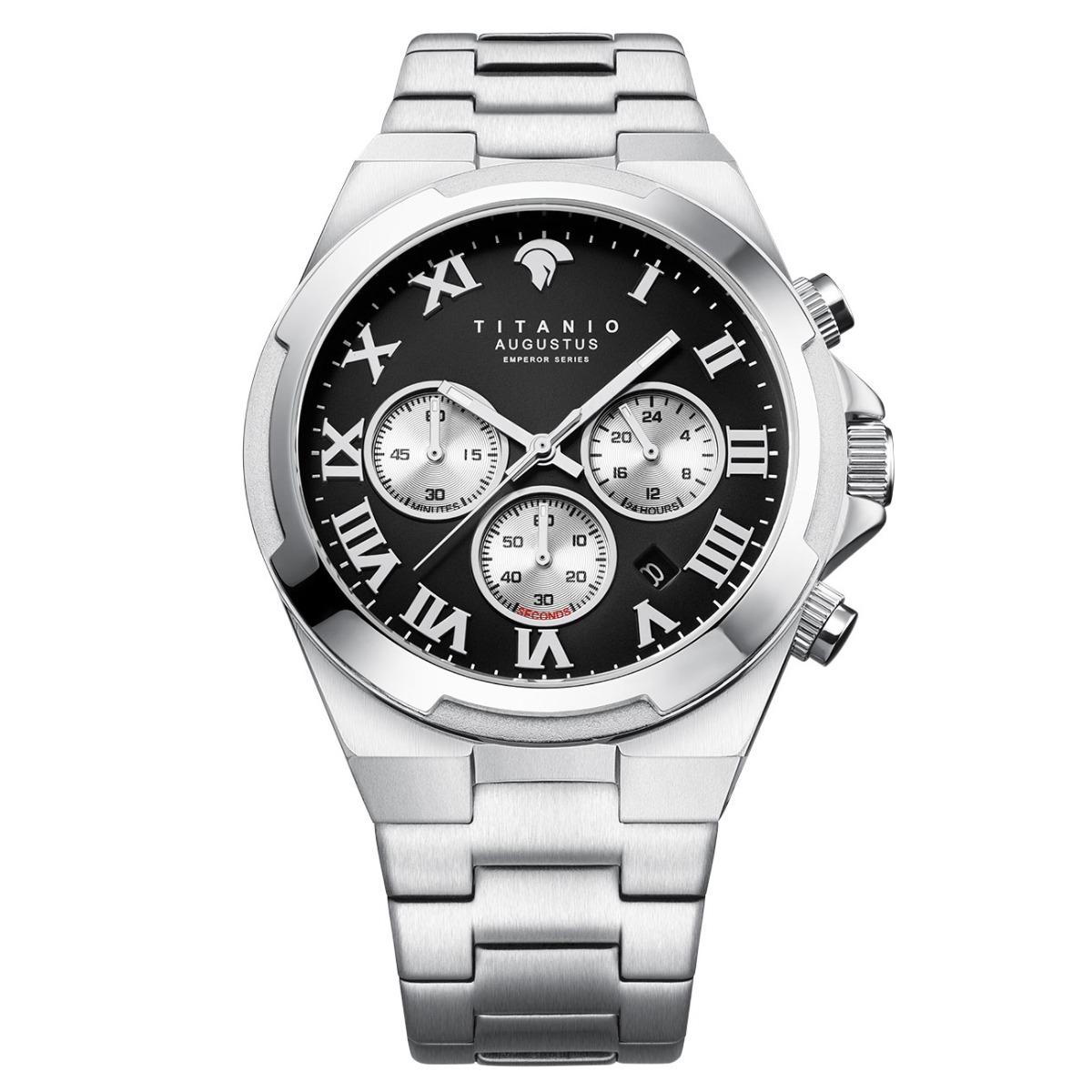 Titanio Uhr Augustus Silber