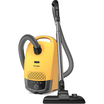 MIELE Bodenstaubsauger "Guard S1, Nachfolger Classic C1 PowerLine, ComfortFit", gelb (sunsetgelb), B:42,5cm H:23cm T:24,5cm, Bodenstaubsauger, AirClean Filter, 10 m Aktionsradius, kompaktes Design