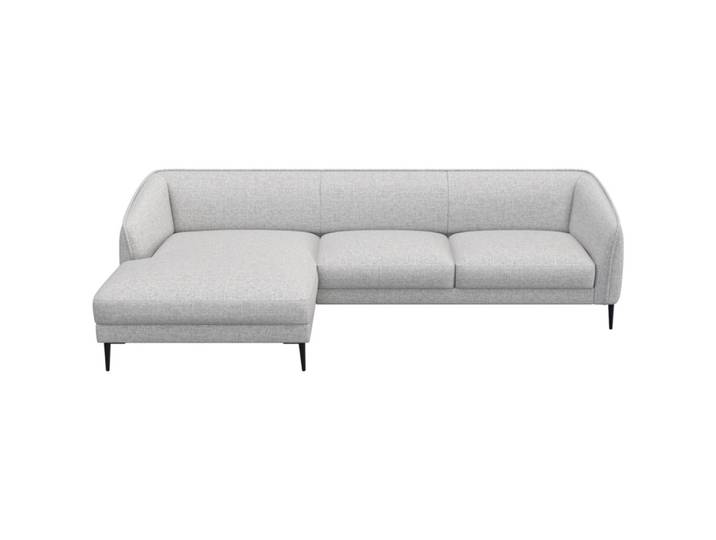 Ecksofa Fady Stoff hellgrau B 298 T 74 cm
