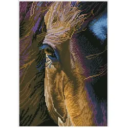 Diamond Dotz Diamond Painting Pferd braun