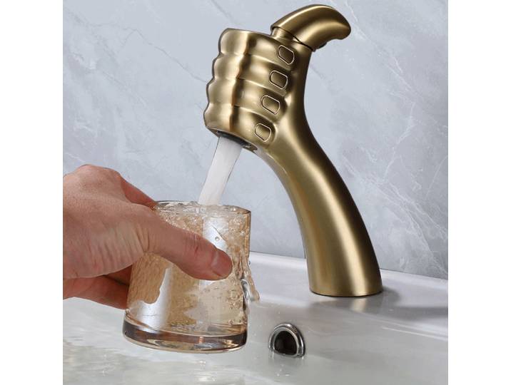 Robinet de salle de bain en laiton brossé doré, Robinet de lavabo noir, Robinet de lavabo or rose, Robinet de lavabo mitigeur chaud et froid
