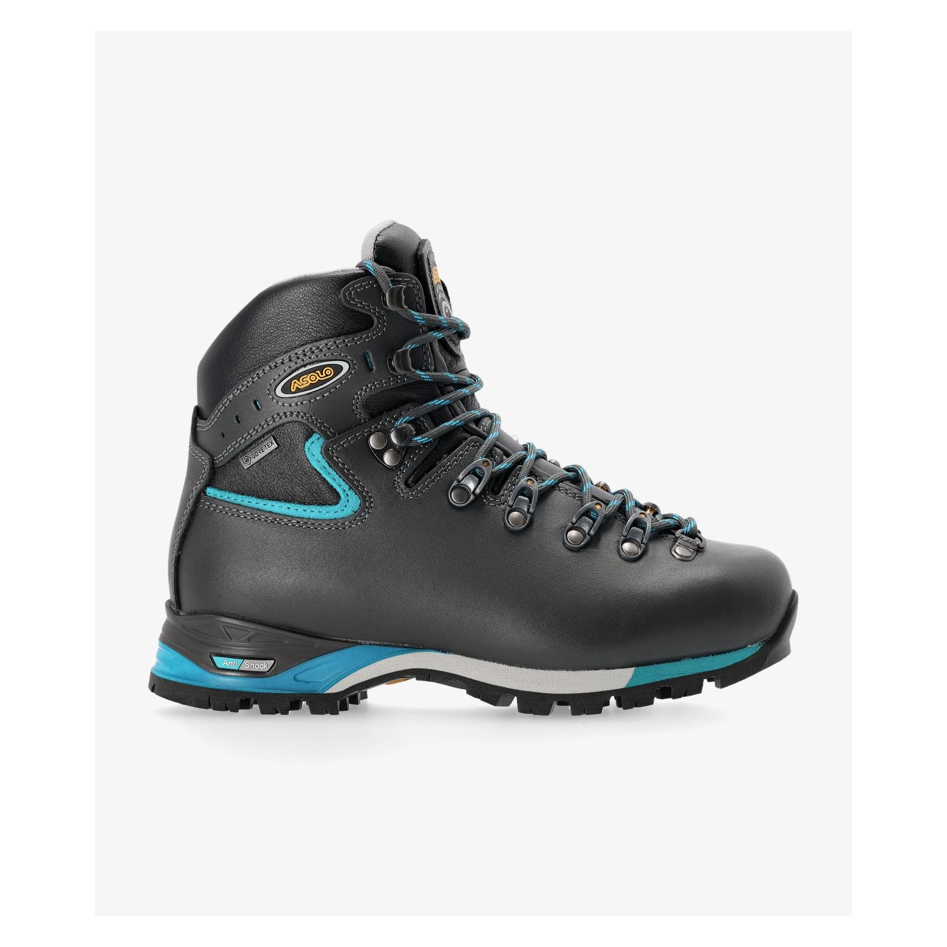 No Name Damen Trekkingstiefel Asolo PW Matic 200 EVO GV - graphite/blue peacoc (40) (472571)