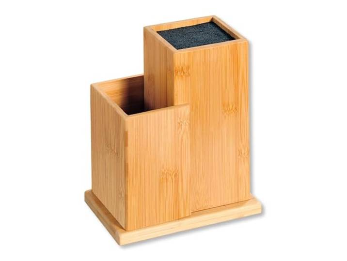 Kesper Messerblock, 58025, Bambus, Maße: 18,5 x 12,7 x 24 cm, Braun