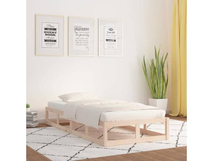 Cadre de lit 90x200 cm Bois massif 820781