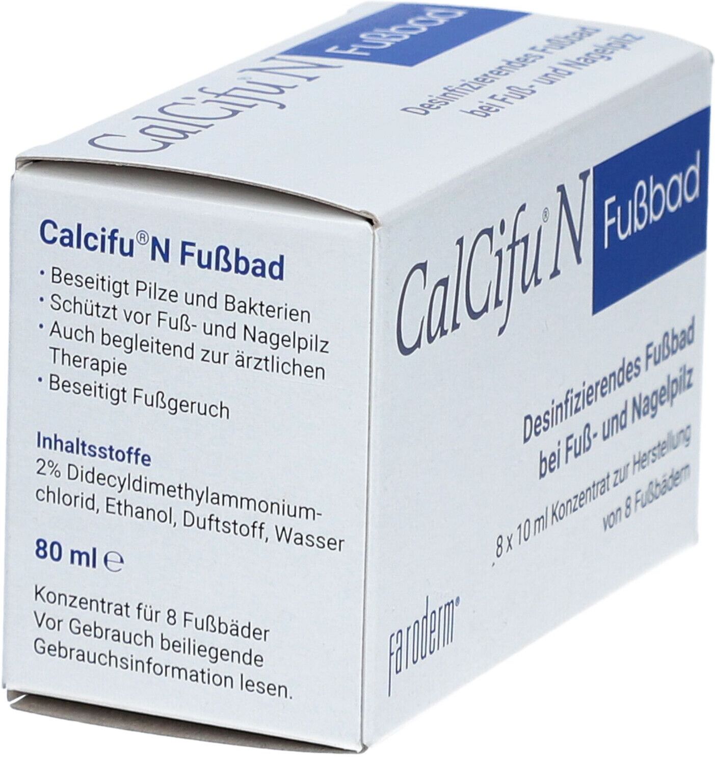 Calcifu N desinfizierendes Fußbad 8x10 ml Bad