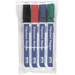 OTTO Office 4er-Pack Flipchart Marker schwarz