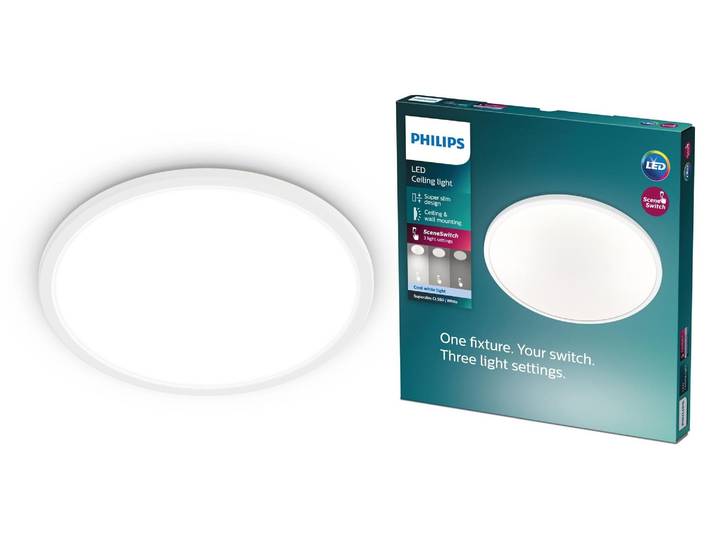 Philips Fonctionnel Plat LED 25cm Plafonnier