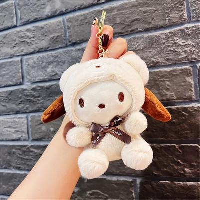 Uplifted Finds Sanrio Plush Dolls Hello Kitty My Melody Cinnamoroll Pochacco Backpack Handbag Ornament pochacco