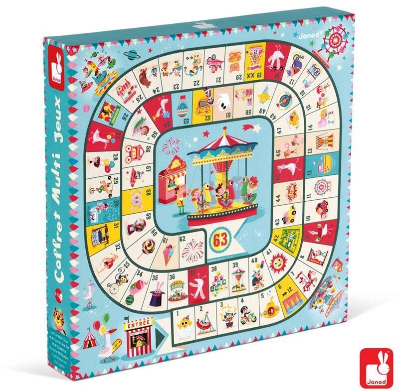 Janod Coffret Multi Jeux Carroussel