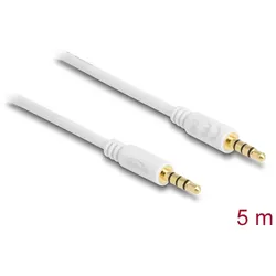 Delock Kabel Klinke 3,5 mm 4 Pin Stecker > Stecker 5 m
