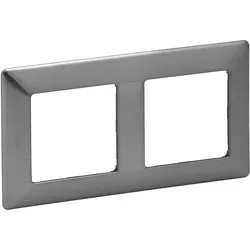 Legrand 754152 Valena Life 2-Fach Rahmen Inoxgrau