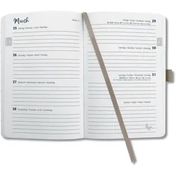 2x Jolie, Agenda, Wochenkalender (A6, 1 Woche / 2 Seiten)
