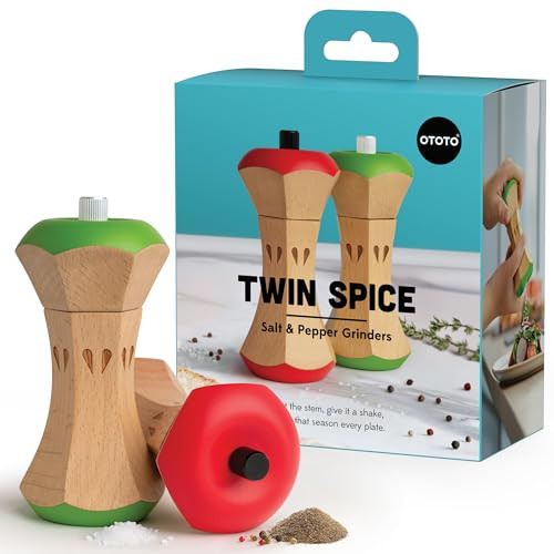 OTOTO Twin Spice Zout- en Pepermolenset - Appelontwerp