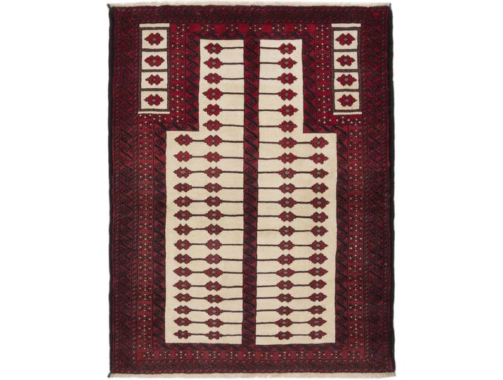 Belutsch Teppich 110x144 Handgeknüpft Orientteppich Perserteppich Wolle
