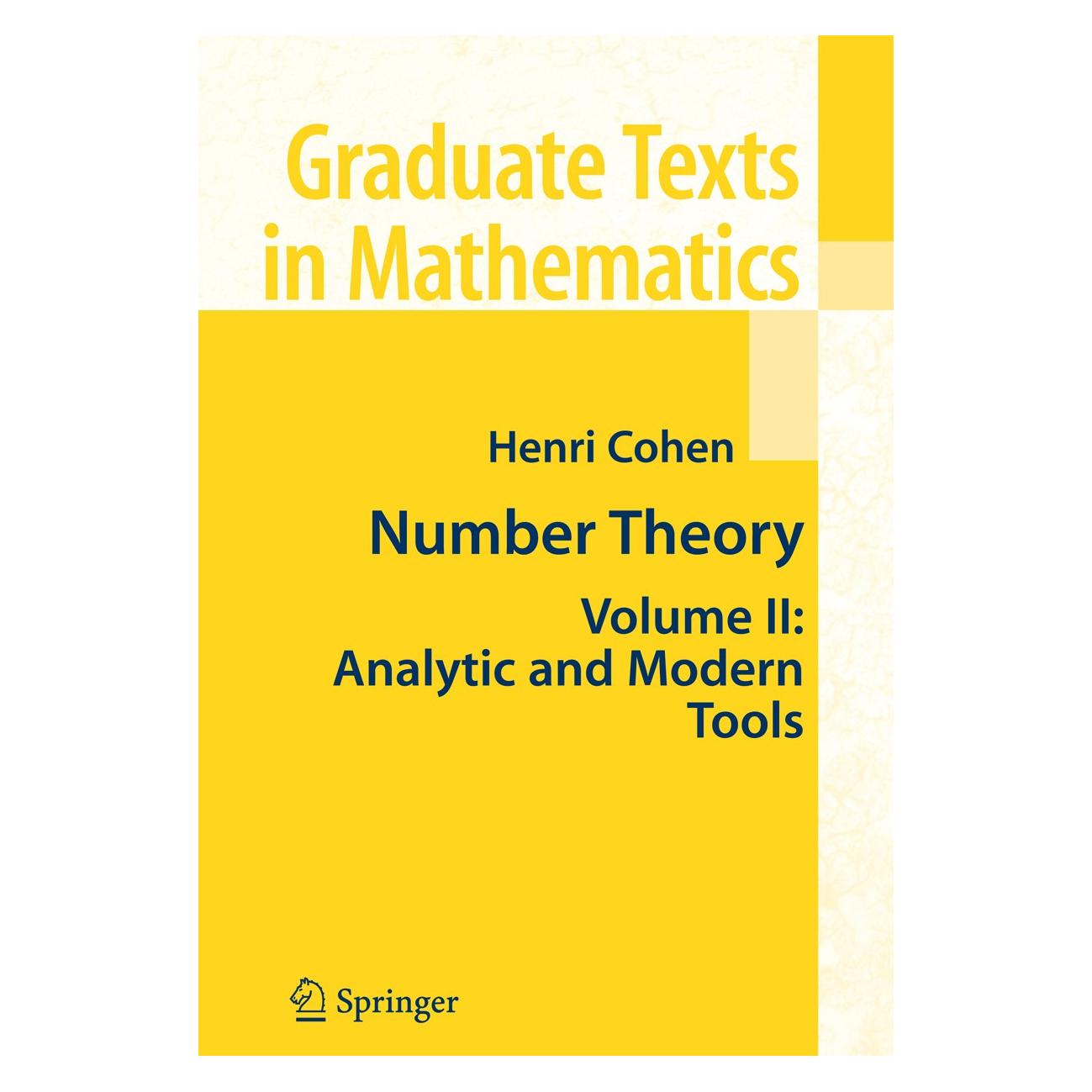 Springer Number Theory (Englisch, Hardcover, Henri Cohen) (9780387498935)