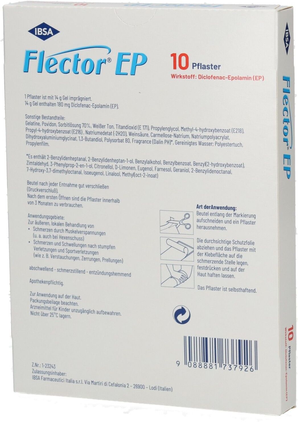 Flector® EP Pflaster 10 St 10 St Pflaster