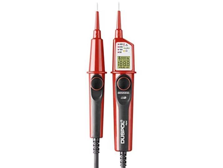 Benning Duspol 050263 Digitale Spannings- En Doorgangstester, Rood/Zwart, 1 Stuk