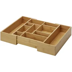 KHG Schubladenorganizer   , holzfarben , Bambus , Maße (cm): B: 33,5 H: 7