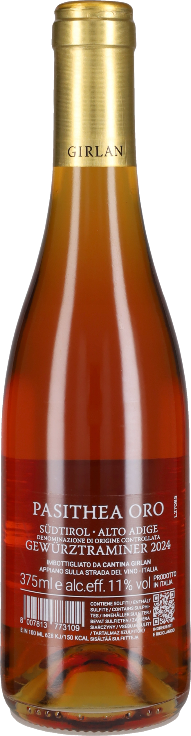 Girlan Gewurztraminer Vendemmia Tardiva 'Pasithea Oro' 2024 37.5cl